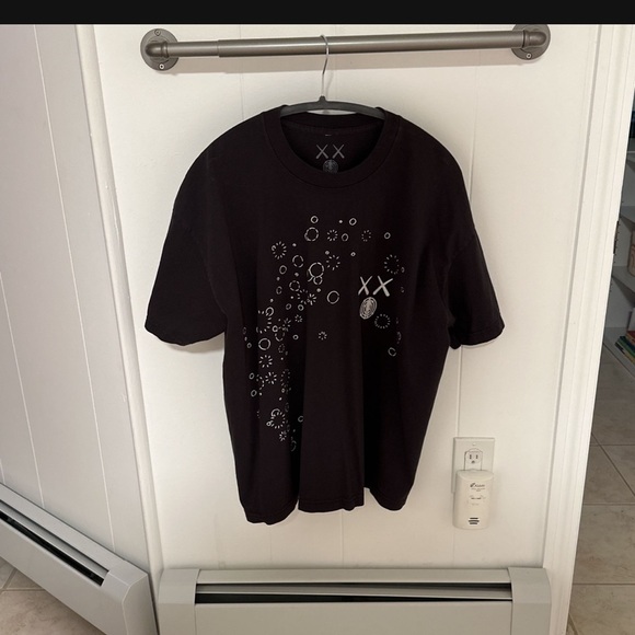 KAWS X KID CUDI MENS TSHIRT glow in the dark